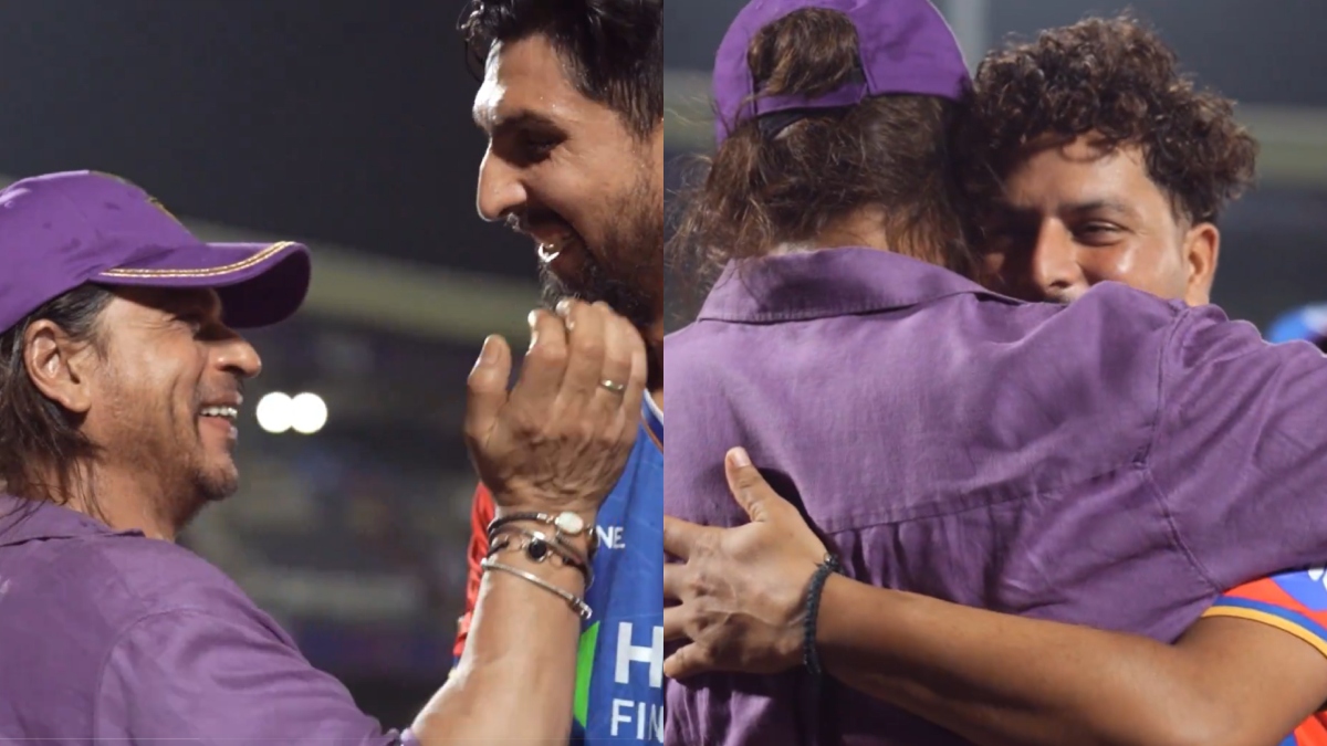 Shah Rukh Khan interacts with Kuldeep Yadav, Rishabh Pant and others after KKR registers huge win over DC